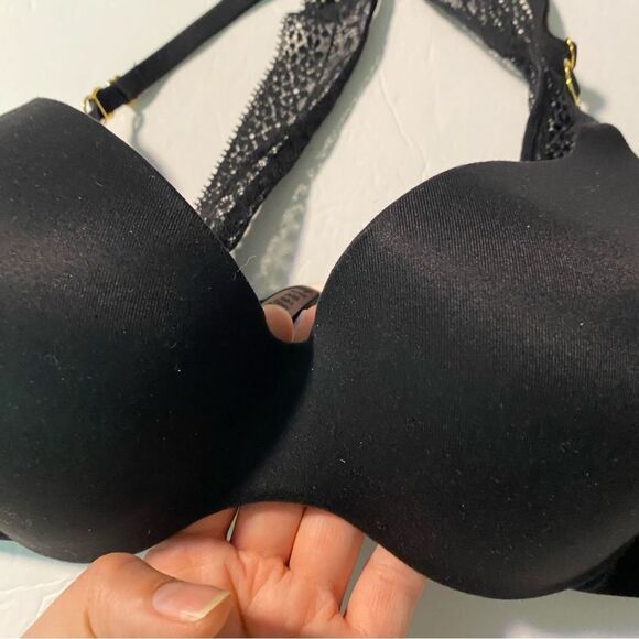 Victoria's Secret Sexy lace INCREDIBLE LIGHTLY LINED DEMI BRA seamless lace 34C - Picture 4 of 13